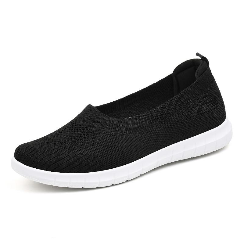 Shoes new women's shoes casual flat single shoes one pedal breathable soft sole Beijing cloth shoes women