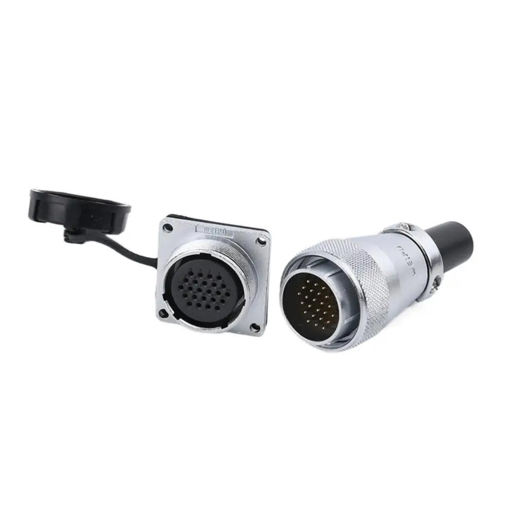 WEIPU WS28 Waterproof IP65 Electrical Connector 2-26 Pin M28 Auto Power Adapter For Solar LED Lighting Display Ebike Motorcycle