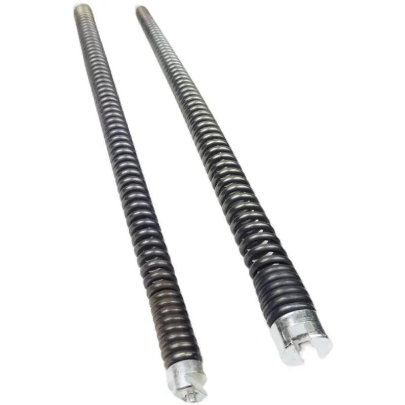1M Pipe Dredge Spring With Connector Drain Dredging Spring For Kitchen Toilet Sewer Sewer Toilet Floor Drain Dredge Cleaner Tool 16mm