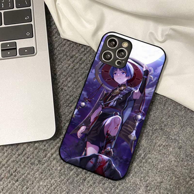 Genshin Impact Scaramouche Phone Case for iPhone 11 12 13 mini pro XS MAX 8 7 6 6S Plus X 5S SE 2020 XR cover