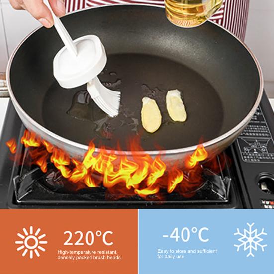 Oil Brush Dispenser 2-in-1 High-Temperature Resistant Oil Pot with Brush Cooking Oil Applicator for Frying Baking BBQ And Air Fryer