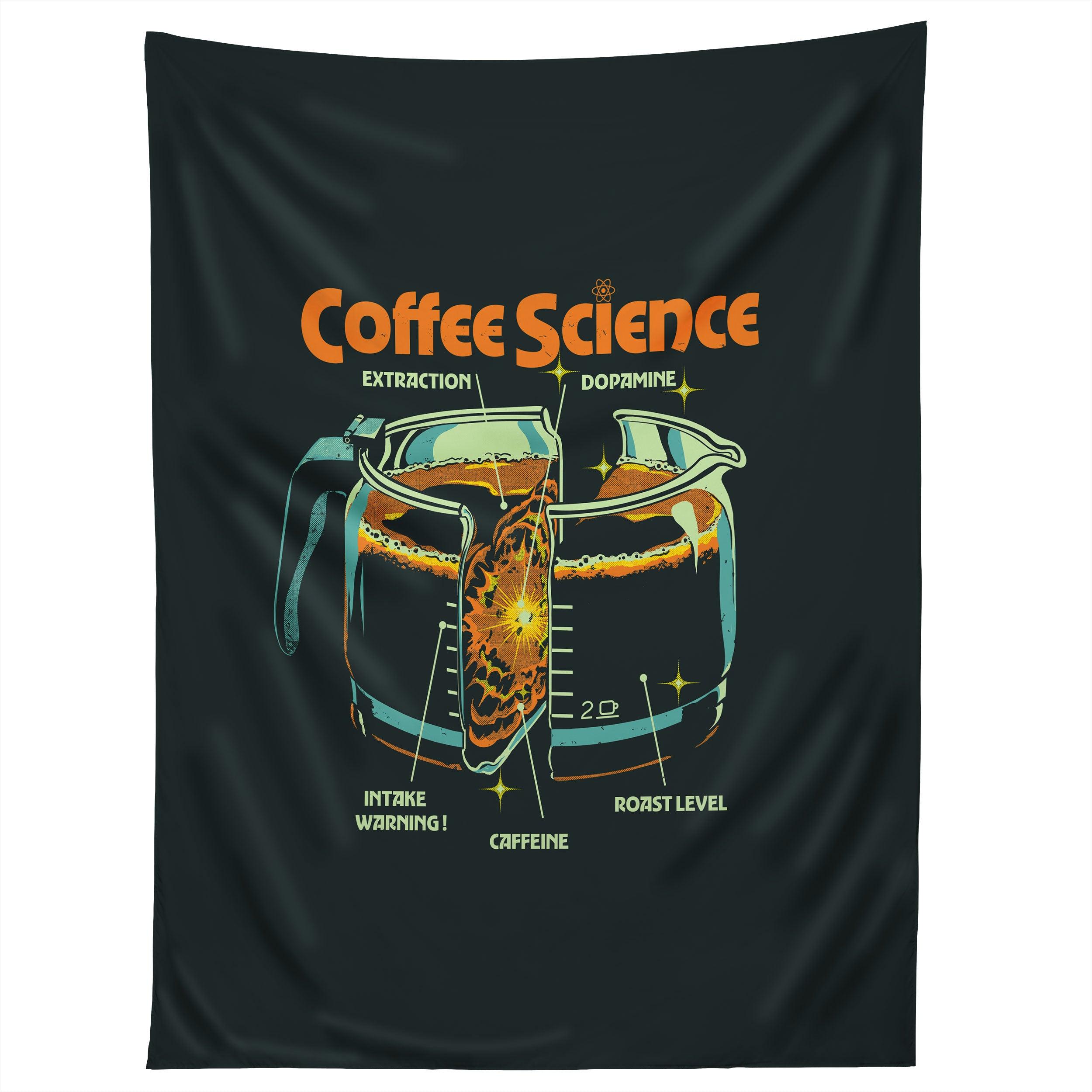 COFFEE SCIENCE tapestry 75x100
