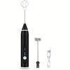 USB Powered Electric Milk Frother with 3 Speed Settings Cordless Operation, Powerful Motor Stainless Steel Whisks for Coffee, Latte,Cappuccino, Matcha
