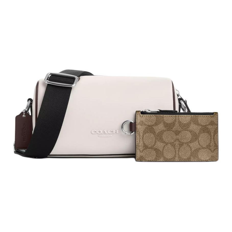 

Coach Axel 21 Logo Zip Crossbody Bag Men bags CU195-SVX9K Basic Set (Bag+Dust Bag)