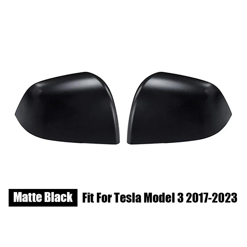 

A Pair of Left & Right Rearview Mirror Trim Covers Fit For Tesla Model Y 2019-2024 / Model 3 2017-2024 Automobile Accessories