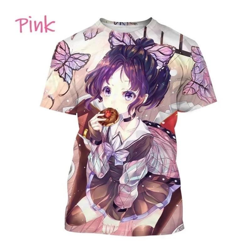 

2024 3D Printing Demon Slayer - Harajuku T-shirt Top, Comfortable on the Street, Casual, New Trends, Fashion S