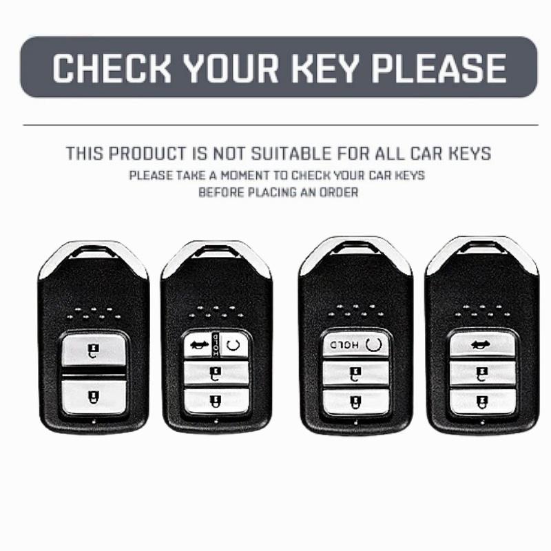 Leather Car Remote Key Cover Case Shell For Honda Civic City Accord CRV CR-V XR-V Odyssey Vezel Jade Crider Fit Accessories