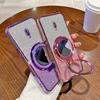 Lyxigt glitterfodral med spegel för OPPO F5 F7 F9 F11 F17 F19 Pro Find X6 Pro K1 K5 K11 K11X R17 Bling Stötsäkert Mjukt Silikonöverdrag