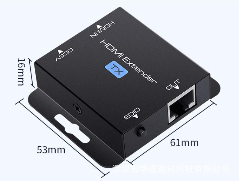 60m HDMI Ethernet Cable Extender 1080P HD Video, Zero Latency, POC Ethernet Transmission