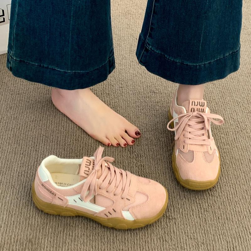 Yellow Dad Shoes Women's 2025 New Summer Forrest Gump Training Shoes Mesh Breathable Mesh Shoes Platform Casual Sports Shoes