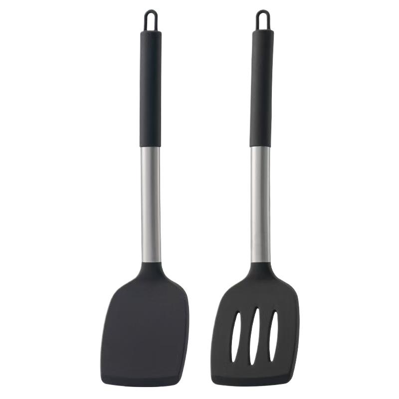 §2Pcs Silicone Spatula Set Heat Resistant Nonstick Steak Spatula Kitchen Cooking Utensils Cookware Cooking Tool Set Spatula Kit