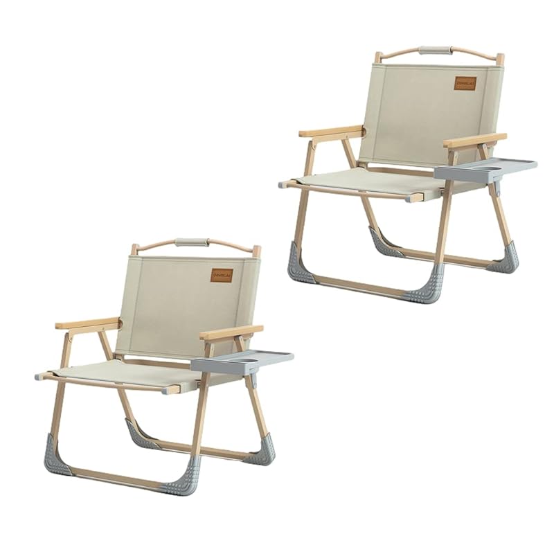 

JOOHY уличный стул для кемпинга, каркас из дерева, с подстаканником, грузоподъемность 150 кг, складной, легкий, компактный, удобный для переноски, стул для кемпинга сбоку