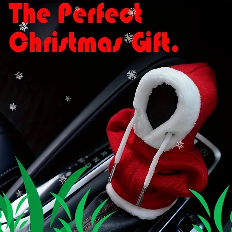 Christmas Car Gear Shift Knob Hat Cover - One-Piece Warm Dust Cover