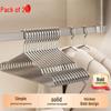 Stainless Steel Non-Slip Clothes Hangers with Grooves