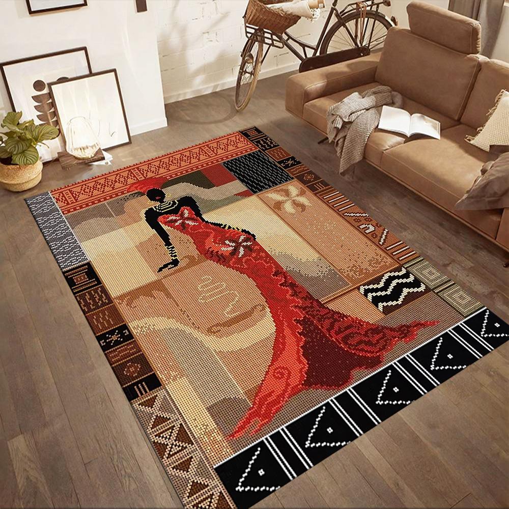 African Heritage Elegance Floor Mats for Living Room, Bedroom and Room Decoration Are Suitable for Gifts.
