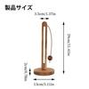Wooden vertical paper towel holder, freestanding, one-handed tear-off, rounded base, non-slip, stylish paper towel stand, perfect for kitchen storage,