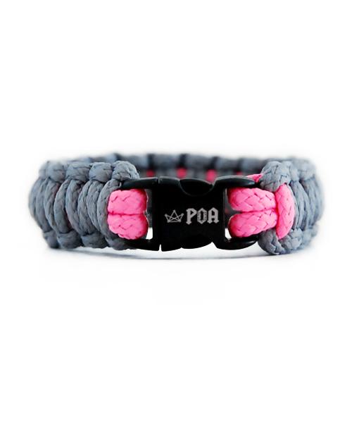 P.O.A Two-Tone Bracelet - Gray & Pink