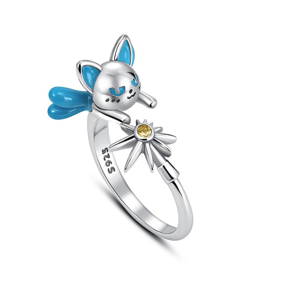 Hot Sale 925 Silver Rings Butterfly Bow Star Moon for Women Mother Original Silver 925 Wedding Valentine's Day Jewelry Trinkets