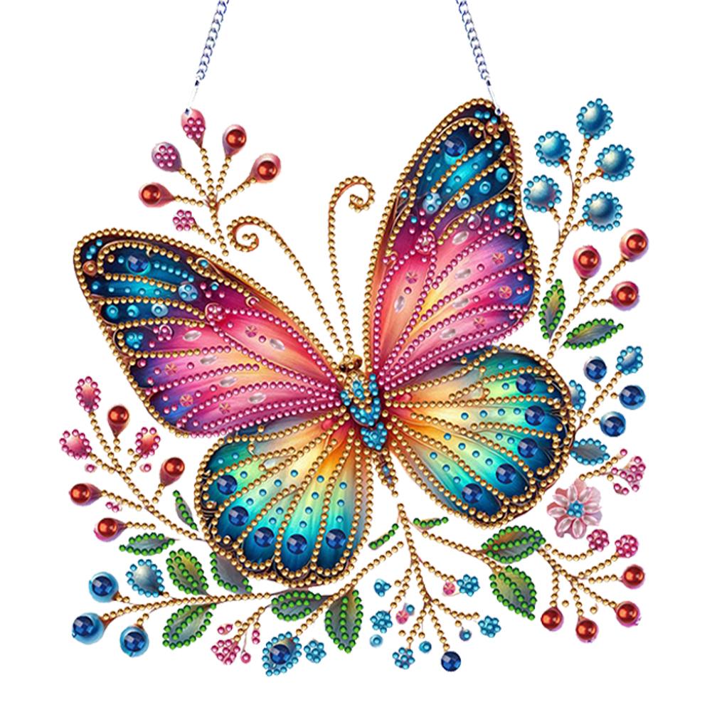 Acrylic Special Shape Flowers 5D DIY Diamond Painting Dots Pendant Rhinestone Diamond Art Pendants Diamond Painting Ornaments