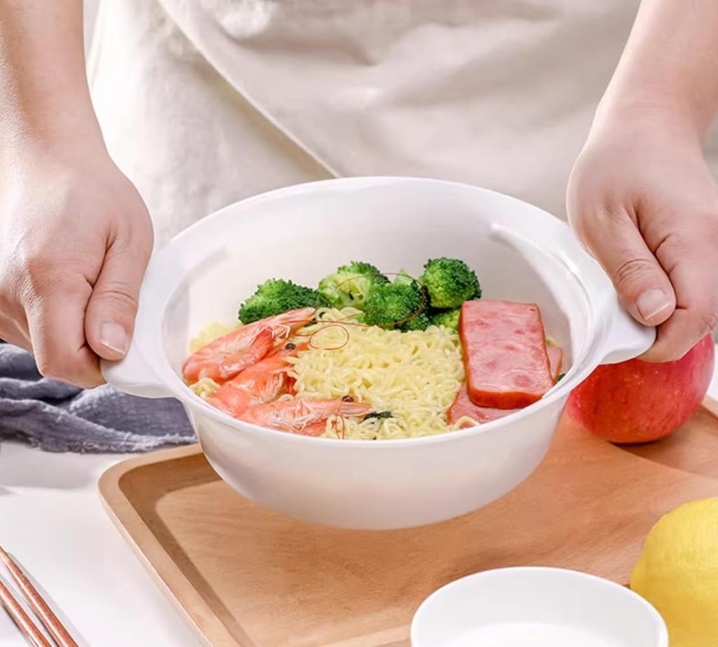 in Instant microwave cooker for ramen and no pot or bowl Easy [Made Japan] vegetables, needed. cleanup!