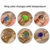Color Shift Mood Rings Adjustable Changing Color Ring Stylish Thermochromic Ring  Ins Style