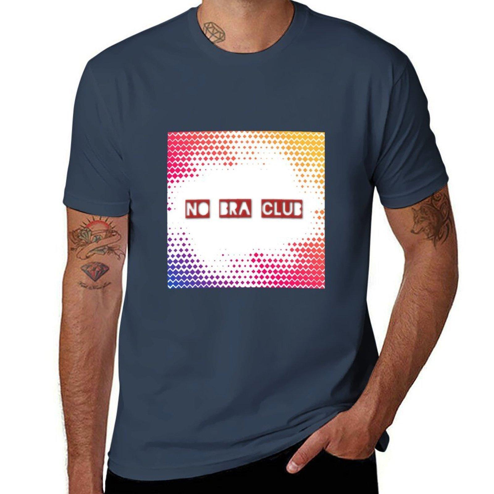 No Bra Club Tshirt Unisex T Shirt Graphic Anime T Shirts Oversize Tshirt S