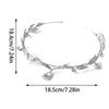 Temperament Metal Leaves Shape Headband Baroque Style Hair Hoop Bride Woman Spring Summer Wedding Party Headwear