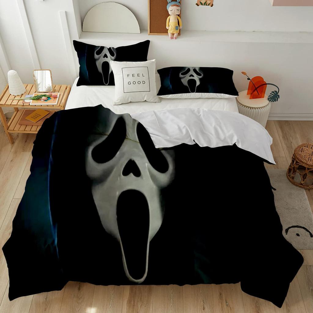 Horror Room Decorative Bedding Three-Piece Quilt Cover