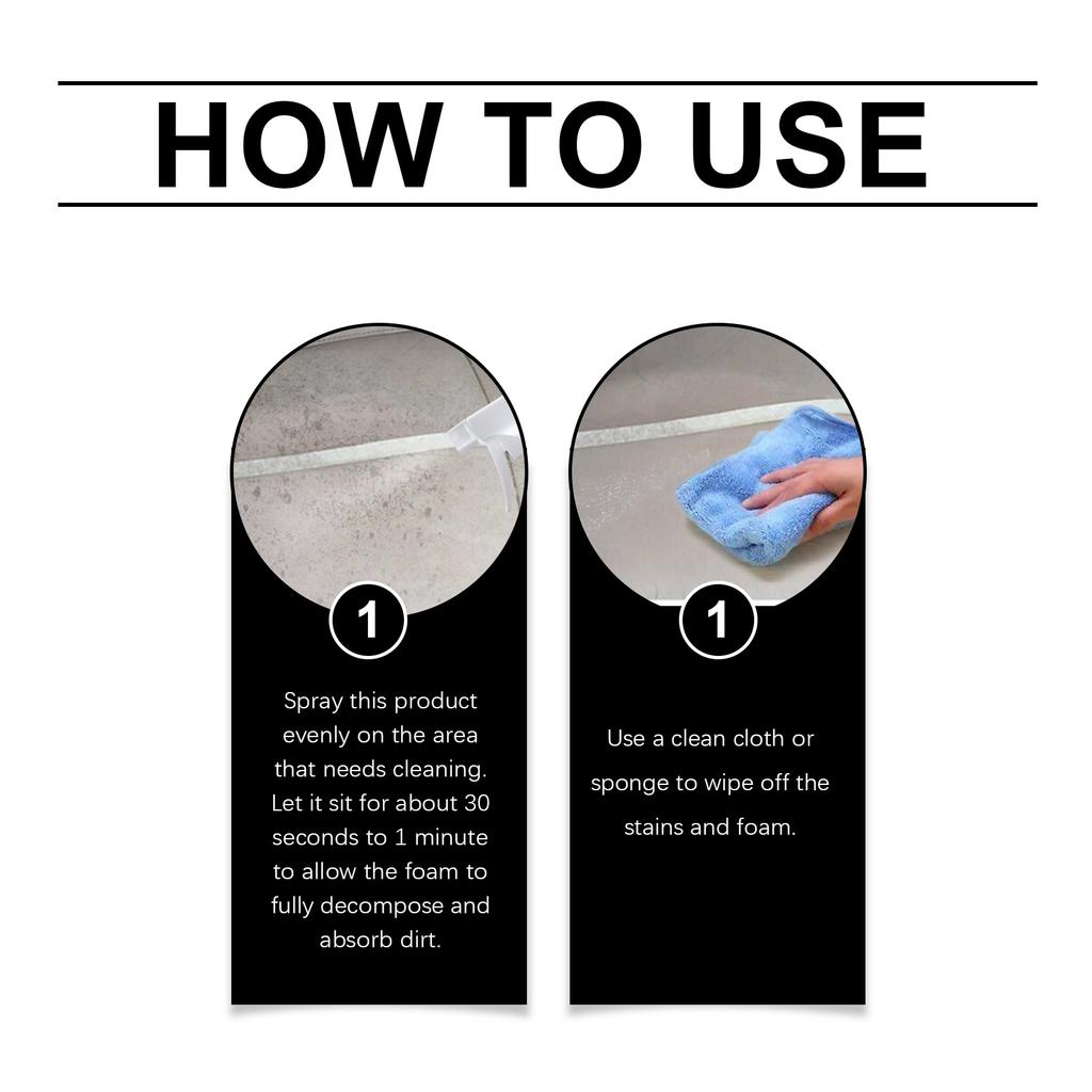 Multi Purpose Foam Cleaner For Auto Parts, Household And Car Care, Stain Removal And Cleaning Foam Liquid 120ml