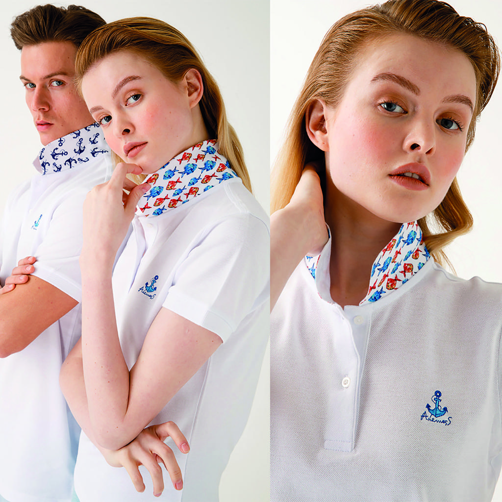 Anemoss Damska koszulka polo z kołnierzykiem, koszulka do gry w golfa z krótkim rękawem, 100% bawełna, różowa, biała, żółta