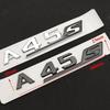 CTMMV1 Car Stickers 3D Chrome Black Red Car Trunk Letters Decal Sticker For Mercedes Benz A45 AMG W177 W176 A45S Logo Auto Accessories