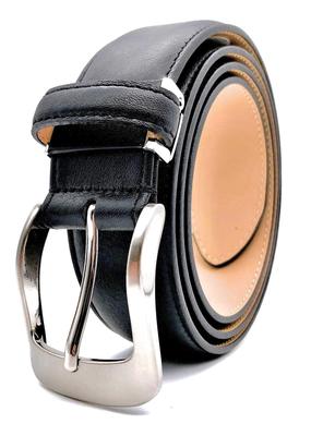 Iida Kobo In Japan Handmade Wagyu Leather Made In Direct from a Japanese Smooth and Adjustable Size Black [Made Belt] Belt, Japan, Manufacturer, Men's