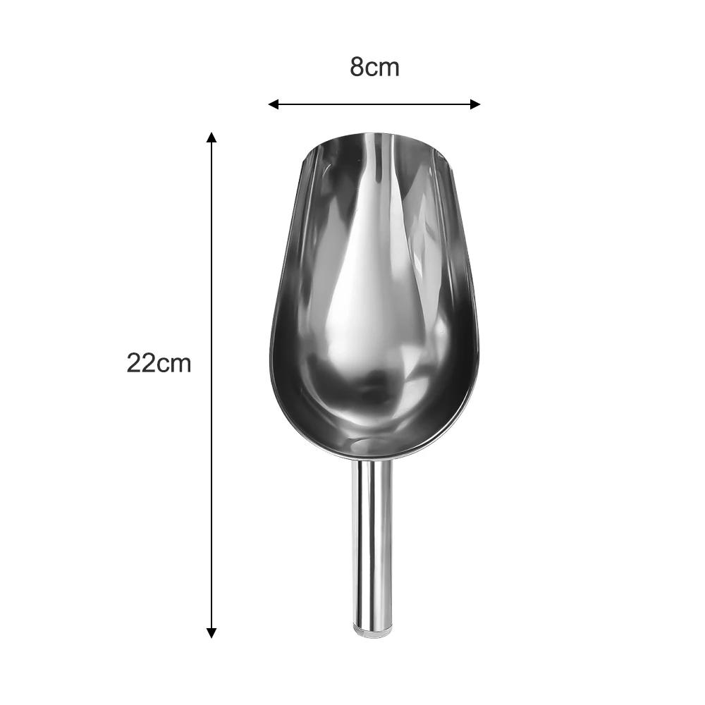 3/1 buc lopată de gheață din oțel inoxidabil Racletă pentru boabe de cafea cu cereale pentru răzuire pentru bomboane linguriță de măsurare linguriță de bar Gadgets de bucătărie