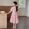Girls' dress summer dress 2026 new children's college style dress summer girls super beautiful princess dress