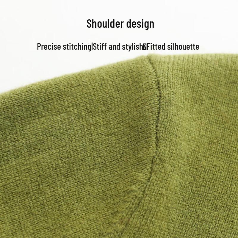 SNOWFLYING Women's 100% Wool Lapel Sweater