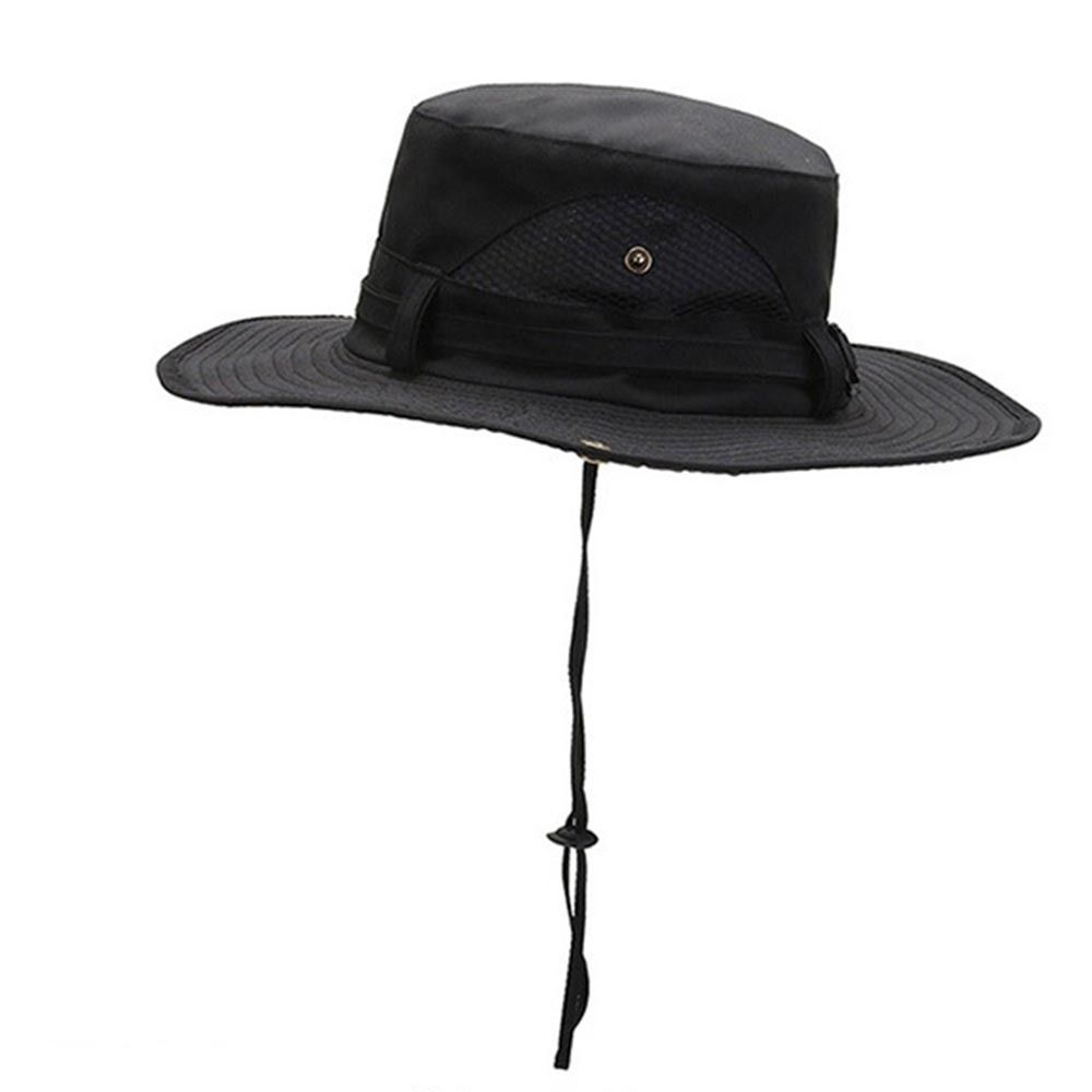 UV Protection Men Bucket Hat Wide Brim Sun Hat Fashion Hiking Hats