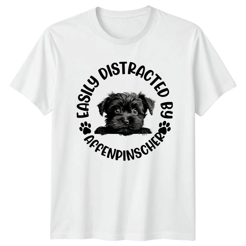 Easily Distracted By Affenpinschers Unisexs TShirt Unisexs Tee Graphic Unisex Top S