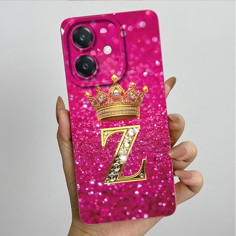 For Oppo A60 5G Case Silicon Crown Letter Shockproof Coque For OPPO A3 5G CPH2683 Cover For OPPO A3X A 3X A40 A40m 4G Phone Case
