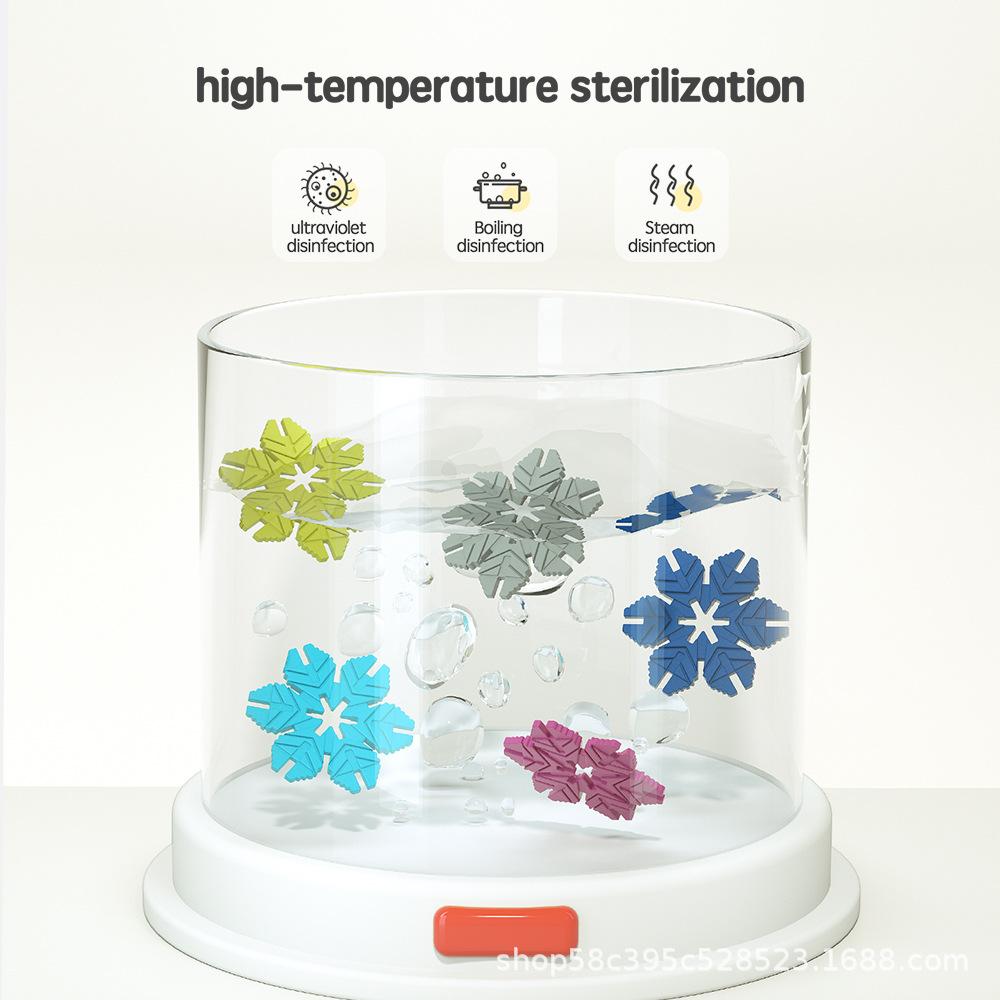 Children'S Diy Fun Assembly Snowflake Building Block Kindergarten Early Education Enlightenment Gift 3-6 Years Old