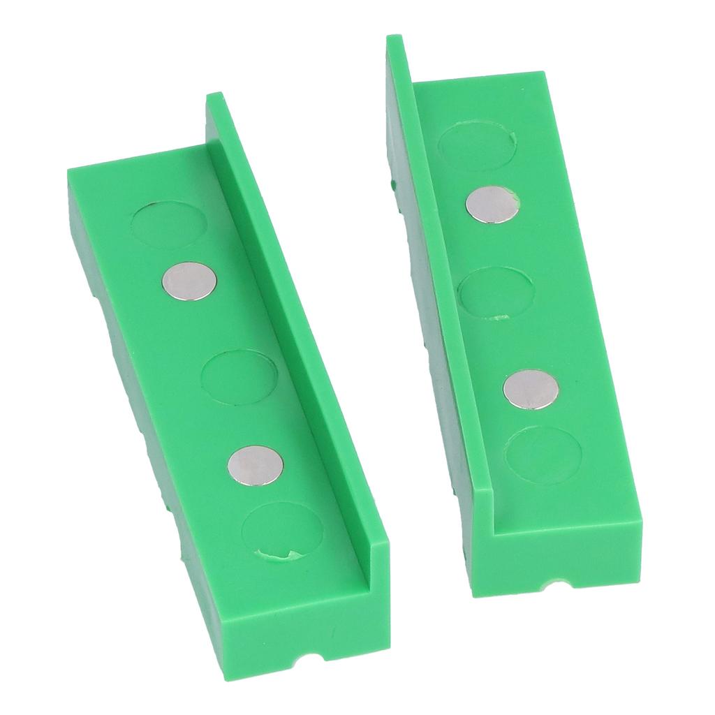Bench Vise Jaw Covers Pads Soft Protector Magnetic Universal Prism Style Machine Tool4.5in
