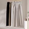 Urban Tencel Acetate Wool Elastic-Waist Wide-Leg Pants - Lazy Style