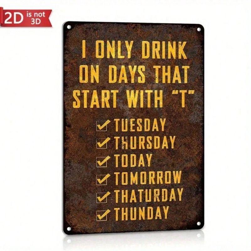 

Funny Metal Poster 8x12 Inch for Bar, Beer Club, Man Cave, Garage, Home Wall Decor Gift