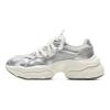 Li Ning Cushioning Slip Resistant Abrasion Resistant Support Rebound Low Top Casual Shoes Women's Silver White AGCV134-4