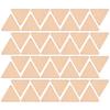 60Pcs Triangle Wooden Pieces Unfinished Cutouts DIY Craft Painting Decorations Wooden Ornaments Home Decor Accessories