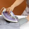 Compact Ironing Kit: Mini Board, Handheld Iron, Hanging Machine, Heat Pad, Gloves, and Stool