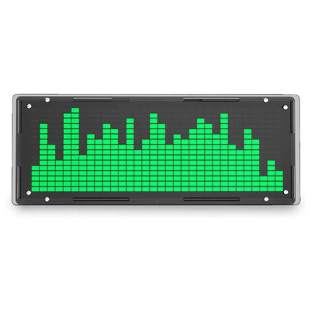 Audio Signal Stereo Indicator White Spectrum Analyser 8 Brightness Levels FFT Processing Music Spectrum Effects