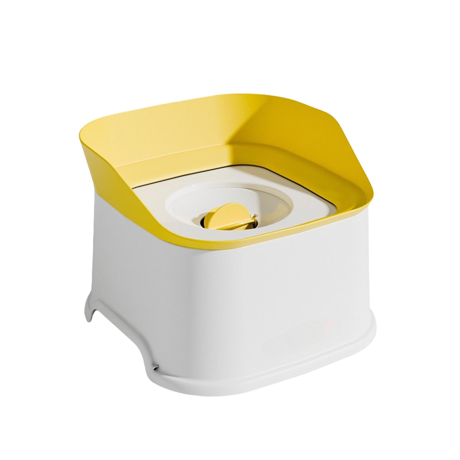 

Spill Resistant Canine Drinking Dish 68Oz Large Capacity Secure Base Construction For Medium Big Animals Smooth Flow Bowl Indoor Outdoor Use 1L жёлтый