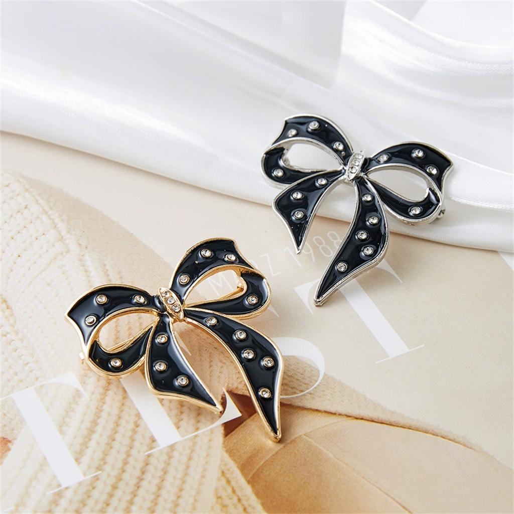 1Pc Sweet and Cute Bow Broch Exquisite Retro Pin Creative Elegant Jewelry Accessories Clothing Bag Decoration Party Gift Trend