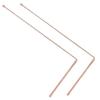 1set 99.9% Copper Detector Rod Metal Detector Rod For Water/Treasure/Finding Tools Copper Probe Rod Search Hand Tools Parts