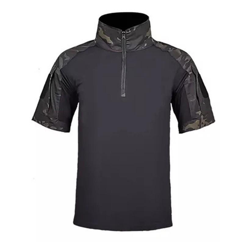 Tactical Camo Cycling Jersey Breathable Quick Dry Outdoor Training Top Men Women Wear
